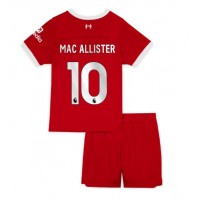 Camisa de time de futebol Liverpool Alexis Mac Allister #10 Replicas 1º Equipamento Infantil 2023-24 Manga Curta (+ Calças curtas)